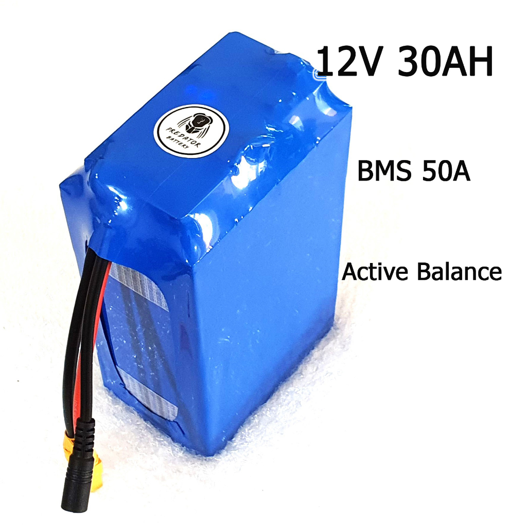 12V 30Ah แบตเตอรี่ลิเธี่ยมฟอสเฟตพร้อมใช้ Lifepo4