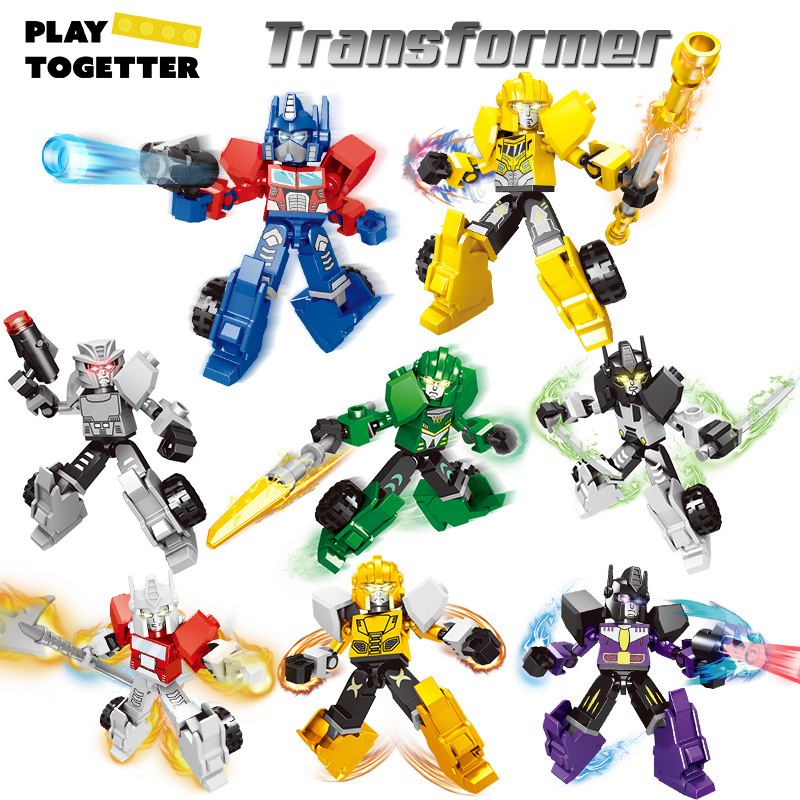 ชุดตัวต่อ Transformer (ทรานฟอร์เมอร์)  มี8แบบ  ถอดเปลี่ยนร่างได้ เลือกแบบได้ มีสินค้าพร้อมส่ง