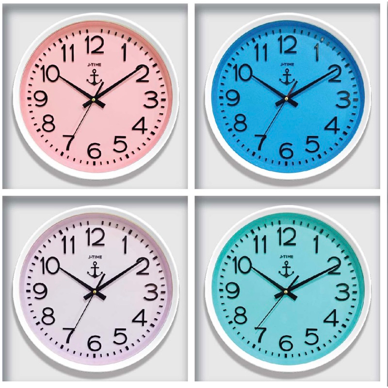 J-TIME นาฬิกาสีสันพาสเทล13นิ้ว