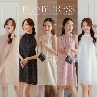 💐มาเพิ่ม LABELLE รุ่น Plumy Dress เดรสขนฟู