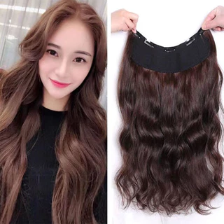 พร้อมส่ง！！ แฮร์พีชผมลอนคลายๆ วิกผมยาว ลอนปลายเข้ารูปกับทรงศรีษะ ยาว 50/60 CM สองสีเป็นทางเลือก ความนิยมของ
