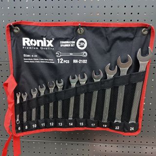 Ronix ชุดประแจรวม 12 ชิ้น พร้อมกระเป๋าผ้า รุ่น RH-2102 ***สามารถออกใบกำกับภาษีได้***