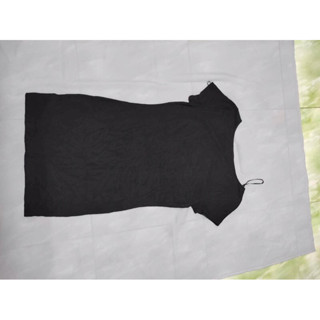 forever21 เดรสคอตตอน สีดำ อก32-34ยาว30สภาพไม่ผ่านการใส่