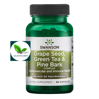 Swanson  Grape Seed, Green Tea &amp; Pine Bark Complex / 60 Caps