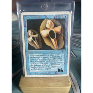 การ์ด MTG Copy Artifact Blue Magic the Gathering EDH รุ่น Revised สภาพ Vg