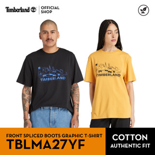 Timberland All Gender Front Spliced Boots Graphic T-Shirt เสื้อยืด (TBLMA27YF)