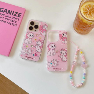 💖จัดส่ง24ชม💖iPhone 14 13 12 11 Pro Max เคส for เคสไอโฟน11 น่ารัก บางเบาพกพาง่าย การ์ตูน แฟชั่น ลูกแมว โซ่มุก DIY Case