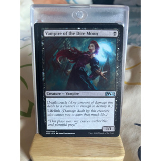 การ์ด MTG Vampire of the Dire Moon Black Magic the Gathering EDH รุ่น Core Set M20 สภาพ Nm