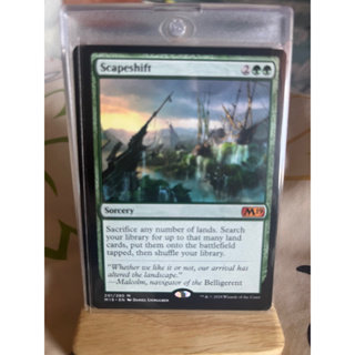 การ์ด MTG Scapeshift Green Magic the Gathering EDH รุ่น Core Set M19 สภาพ Nm