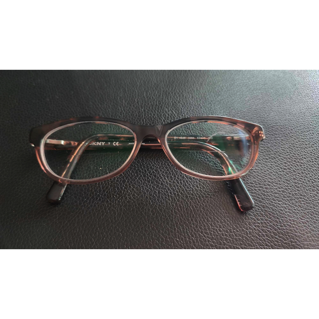 DKNY DY4629 3556 Glasses Frames Cat Eye Clear Pink Black Tortoise 52 15 140 mm กรอบแว่นตาของแท้มือสอ