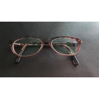 DKNY DY4629 3556 Glasses Frames Cat Eye Clear Pink Black Tortoise 52 15 140 mm กรอบแว่นตาของแท้มือสอง ทรง Cat Eye กับแบร