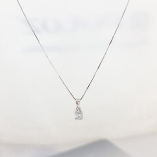 เซ็ทจี้เพชรบาเกตประกบ พร้อมสร้อยคออิตาลี18k 💎Amantio Diamond💎