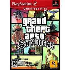 (PS2) แผ่นเกม PS2 gta san andreas