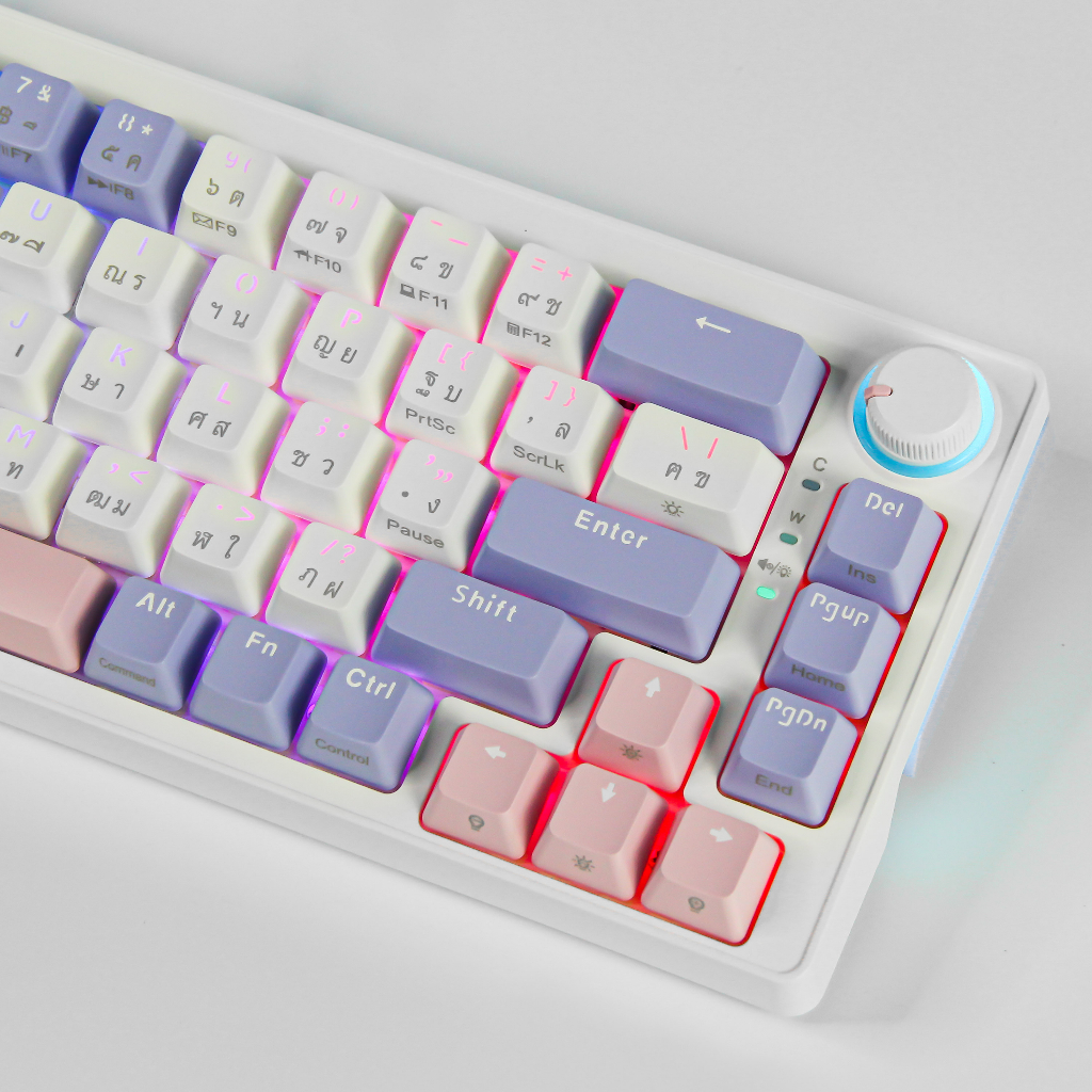 ⚡พร้อมส่งจากไทย⚡Zifriend ZA68 Mechanical Keyboard 68ปุ่ม คีย์บอร์ดไร้สาย คีย์บอร์ดเกมมิ่ง ไฟRGB23โหมด