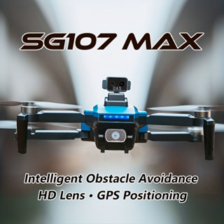 【SG107 MAX】โดรนบังคับ  Wifi 4k Hd Dual Camera Fpv 7.4vQuadcopter Obstacle Avoidance