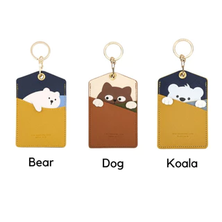 🌈💦 Card Holder 07 กระเป๋าใส่บัตร พวงกุญแจใส่บัตรได้ 3 ช่อง มี 9 ลาย น่ารักมากๆจ้า