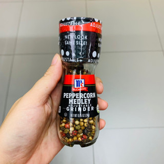 พริกไทยหลากสี และ ออลสไปท์ แบบขวดฝาบด (Peppercorn Medley Adjustable grider) นำเข้าจากฝรั่งเศส McCormick แม็คคอร์มิค 24g