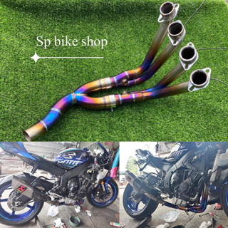 yamaha R6 full system สำหรับสวมท่อเดิม ชุดslip on ตรงรุ่น