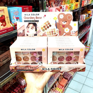 ⚡FLASH SALE⚡♡พร้อมส่ง MILA COLOR MC5068 GARDEN BEAR EYESHADOW 12g