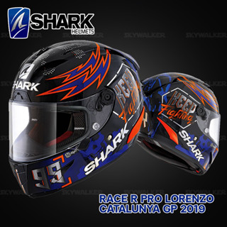 หมวกกันน็อค SHARK รุ่น RACE R PRO LORENZO CATALUNYA GP 2019 (GLOSSY)