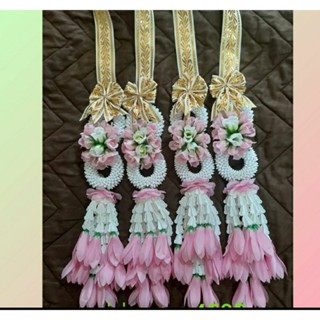 💗💗พวงมาลัยคู่บ่าวสาวสีชมพูหวาน💗💗
