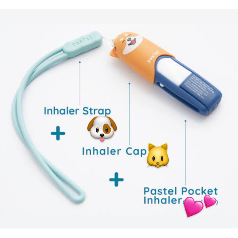 ปลอกยาดมpastel x bambam 🐶🐱🐭/ สายคล้องยาดมpastel x bambam 💚