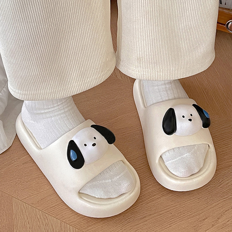 ShoesStudios พร้อมส่ง  รองเท้าแตะ กันลื่น แบบนิ่ม ดีเทลน่ารักด้วยตัวติดรูปน้องหมาตัวใหญ่ๆสุดน่ารัก ไม่ควรพลาดอย่างยิ่ง🌷 - รูปที่ 5