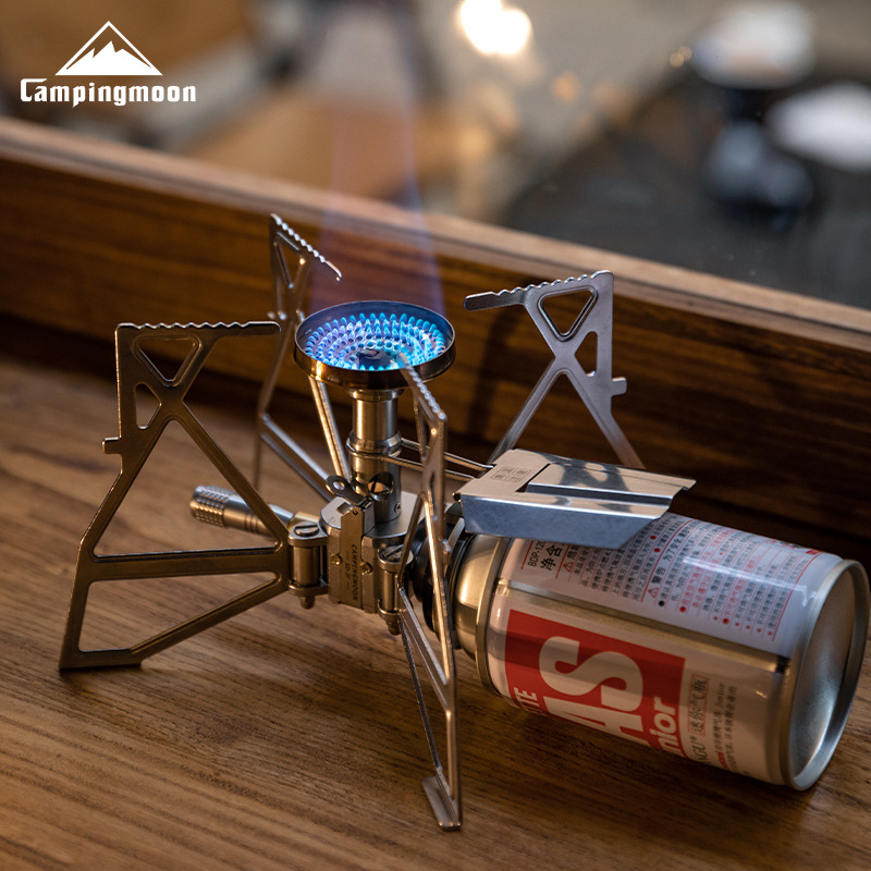🔥 เตาแมงมุม Campingmoon XD-3-NE(ไม่มีแม็คนิโต) และ XD-3F(มีแม็คนิโต) Stove แบบพกพา พร้อมส่งของแท้