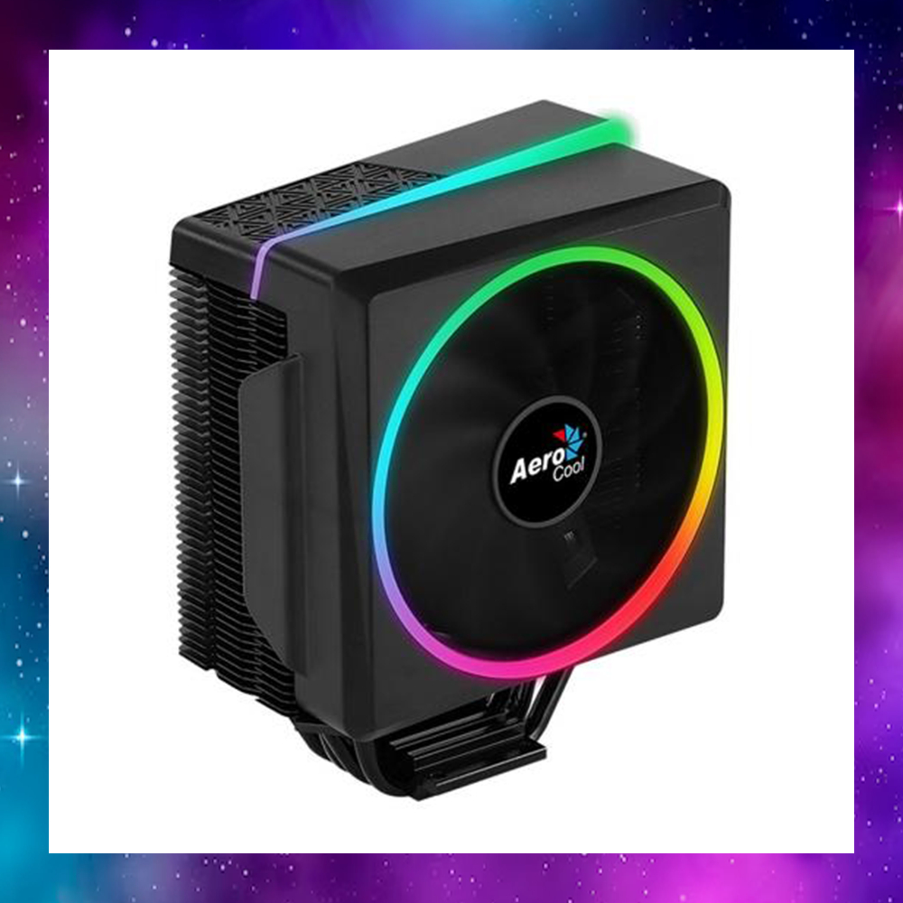 CPU AIR COOLER (พัดลมซีพียู) AEROCOOL CYLON 4 - ARGB CPU AIR COOLER มีแค่ขาINTEL ใช้งานปกติ