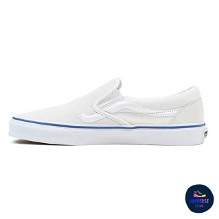 [ของแท้ ส่งฟรี จากไทย] VANS CLASSIC SLIP-ON - SIDESTRIPE MARSHMALLOW