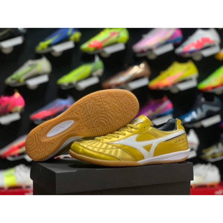 Mizuno 100 ปุ่มรองเท้าสตั๊ดหนังวัว เบานุ่มแข็งแรงงานตรงปกแท้ 100% พร้อมส่งพร้อมกล่อง+ถุงผ้า