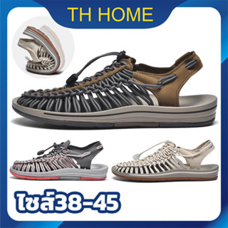 TH HOME🔥【🚚จัดส่งรวดเร็วราคาถูก】ชาย หญิง รองเท้าแตะรัดส้น รองเท้าใหญ่ ส่งรวดเร็ว