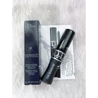 ⭐️แท้⭐️ Dior diorshow mascara #090 ขนาดทดลอง 4 g #Black ❌ผลิต 02/2022❌