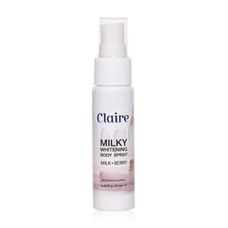 Claire Milky Whitening Body Spray แคลร์ มิลค์กี้ ไวท์เทนนิ่ง บอดี้ สเปรย์ บำรุงผิวกาย 25ml.