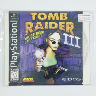 [00085] TOMB RAIDER III : ADVENTURES OF LARA CROFT (US) แผ่นเกมก็อปปี้ PS1 แผ่นเกมปั๊มโรงงาน มือสองสภาพดี