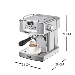 SKG เครื่องชงกาแฟสด รุ่น SK-1203 ก้านชงขนาด 58 มิล สามารถตั้งเวลาชงได้
