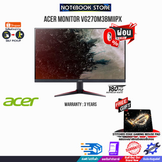 [ผ่อน 0% 10 ด.][รับเพิ่ม! แผ่นรองเม้าส์ Gaming]ACER MONITOR VG270M3bmiipx/ประกัน 3 Y