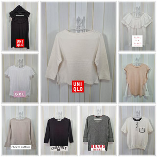 ☆ลงเพิ่ม 6 ก.ย.☆ 👚 เสื้อยืด โปโล กีฬา สีพื้น มินิมอล 🎏 งานแบรนด์ญี่ปุ่น มือ 2 สภาพสวย