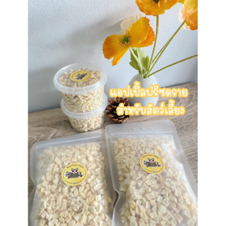 แอปเปิ้ลฟรีซดราย 🍎🍎 ขนมทานเล่นสัตว์ฟันแทะ เสริมสร้างวิตามิน