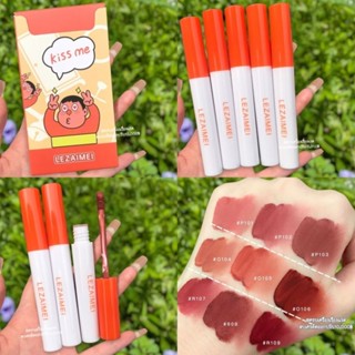 เซตลิปไจแอนท์ ลิปกลอส ลิปจุ่ม ลิปสติก​ Lezaimei​ Lipstick​ 8 แท่ง เนื้อแมท ลิปกันน้ำ สีสวย เกลี่ย​ง่าย​ ลิปกันน้ำ​ 4u2