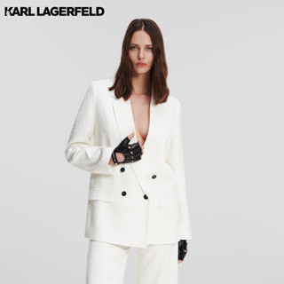 Karl Lagerfeld - KARL LOGO TAILORED BLAZER 235W1408 เสื้อเบลเซอร์