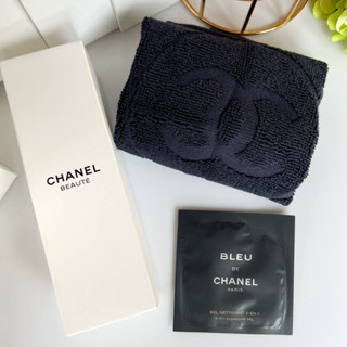 Chanel Beaute Face Towel ( ผ้าเช็ดหน้า ขนาด: 30 x 30 ซม. + Cleansing Gel 6ml )