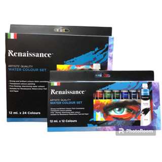 สีน้ำ เรนาซองส์ Renaissance Water colour Set  12 ml. มี 12 สี และ 24 สี