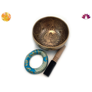 ขันทิเบตแฮนด์เมด ขนาด18ซม. น้ำหนัก862กรัม ชามทำสมาธิแฮนด์เมด Tibetan Handmade Singing Bowl