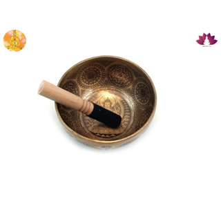 ขันทิเบตแฮนด์เมด ขนาด19.2ซม. น้ำหนัก1190กรัม ชามทำสมาธิแฮนด์เมด Tibetan Handmade Singing Bowl