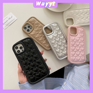 💖จัดส่ง24ชม💖iPhone 14 13 12 11 Pro Max เคส for เคสไอโฟน11 บางเบาพกพาง่าย แฟชั่น รูปหัวใจ ซิลิก้าเจล วัสดุหนัง Case