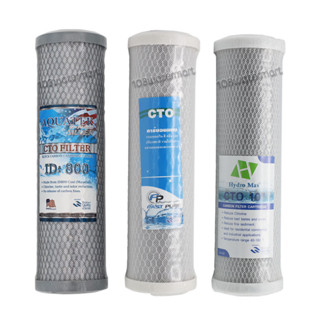 Aquatek / Fast Pure / Hydromax คาร์บอนบล็อค ไส้กรองคาร์บอน 10 นิ้ว CTO Carbon Block Filter