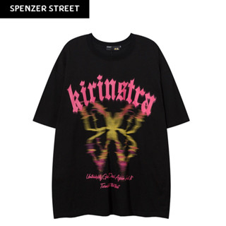 Spenzer.street | 🖤 Kirinstra butterfly โอเวอร์ไซส์ เสื้อผ้าสตรีท เกาหลี y2k แฟชั่น ผ้ากีฬา ทราวิส 2pac ฮิต 2023 มาใหม่