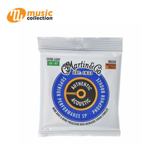 สายกีตาร์โปร่ง  MARTIN MA-530 PH.BZ. 010-047 Authentic Acoustic