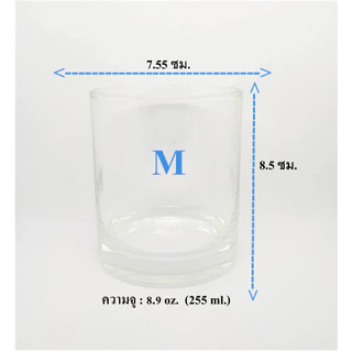 แก้วใส่เทียนหอม แก้วใส่น้ำ พร้อมฝาไม้ เกรดพรีเมี่ยม ใสปริ๊ง มี 4 ขนาด SS 60ml/S 120 ml/M 255 ml/L 310 ml